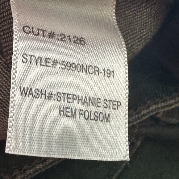 Articles of Society Jeans Womens 26 Skinny Green Cotton Stretch Step Hem Folsom - Picture 10 of 10